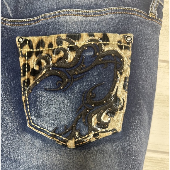 Hydraulic Denim - Hydraulic Nolita Womens 18 Jeans Mid Rise Curvy Slim Boot Western Denim blue